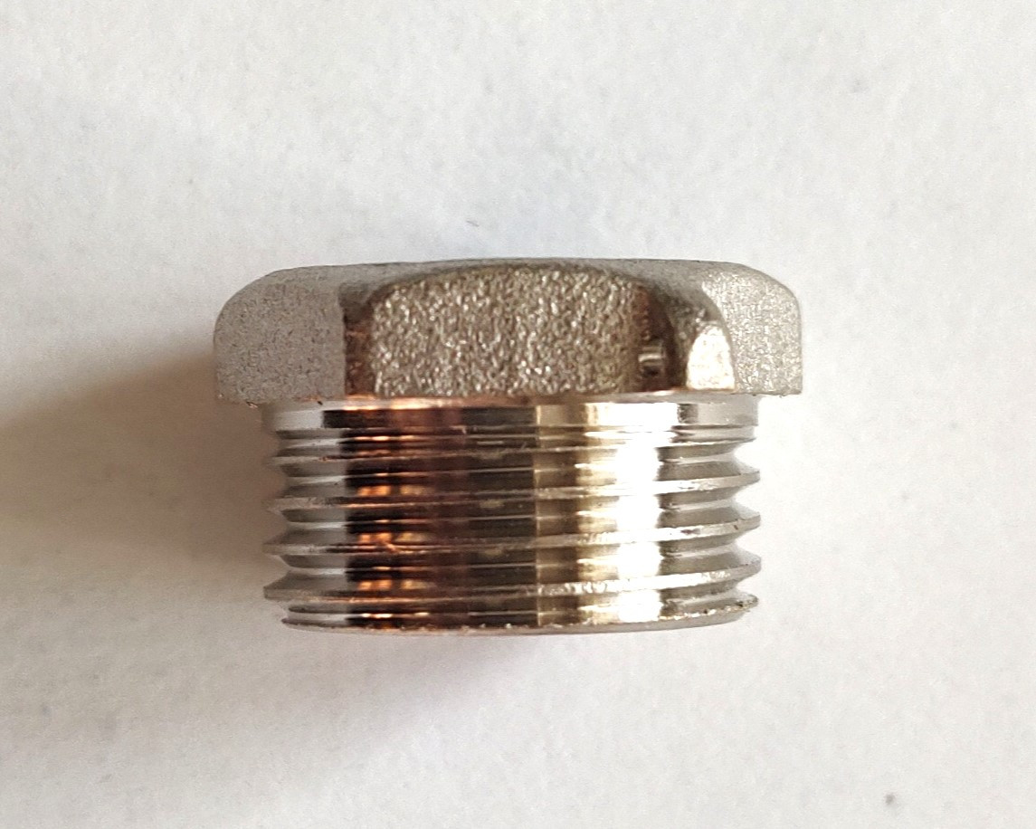 Заглушка 1/2" РЗ нікель