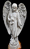 Скорботний ангел на могилу. Статуя Ангела скорботи №14 з мармуру 115 см, фото 4