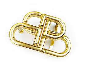 Ремінна пряжка бляха БРЕНД 30мм М-23756 колір Золото