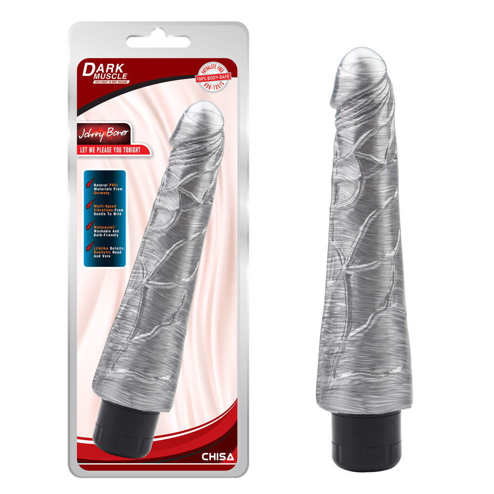 Вибратор срібло Chisa Dark muscle