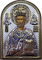 Икона серебряная Valenti Николай Чудотворец (7,5 x 11 см) 84420 2LORO