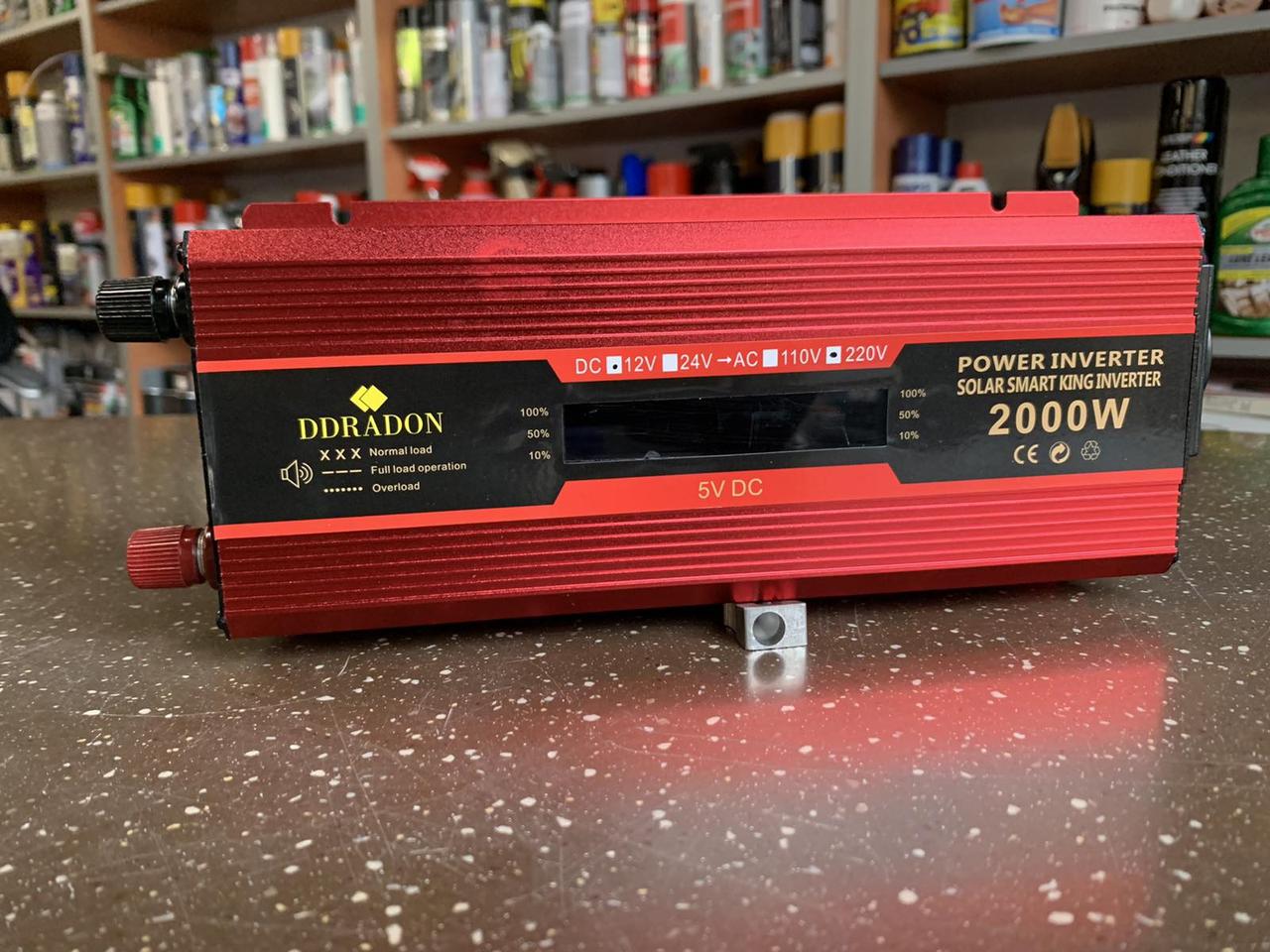 Перетворювач напруги (інвертор) 12-220V 2000W чистий сінус