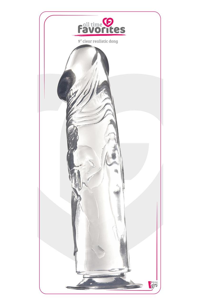 Фалоїмітатор прозорий Dream Toys ALL TIME FAVORITES 9INCH CLEAR DONG