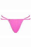 Сексуальні стринги з ланцюжком Obsessive Chainty thong pink S/M, фото 5