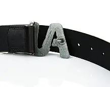 Ремінь шкіряний Armani 1320 BLACK, фото 6