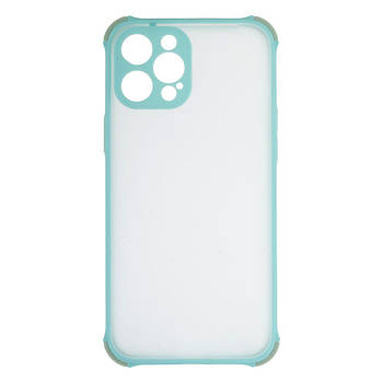 Силіконовий чохол TOTU Armor with Frame для iPhone 12 Pro Max Бірюзовий