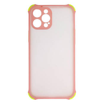 Силіконовий чохол TOTU Armor with Frame для iPhone 12 Pro Max Рожевий