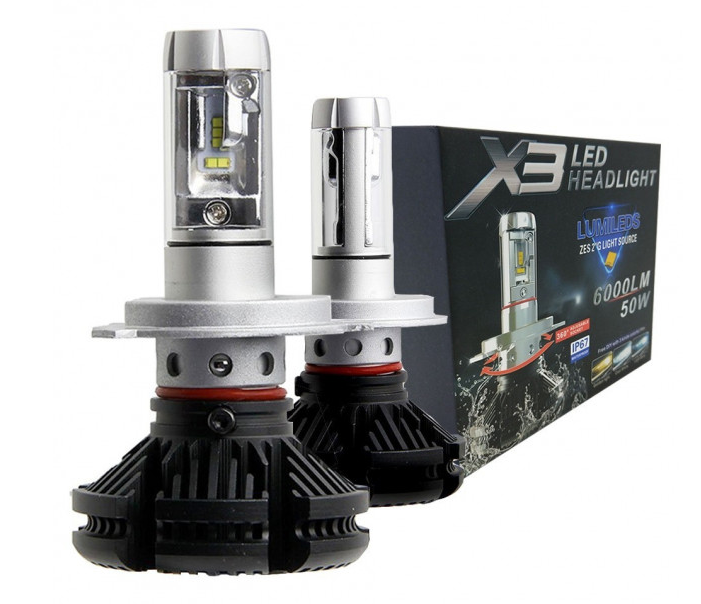 Автомобільні LED-лампи Headlight X3-H7, автомобільні LED-лампи - фото 2 - id-p1744176912
