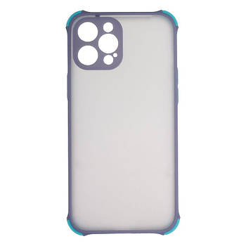 Силіконовий чохол TOTU Armor with Frame для iPhone 12 Pro Max Сірий