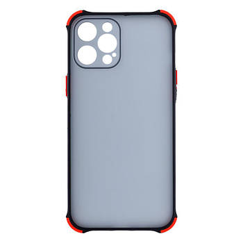 Силіконовий чохол TOTU Armor Dark with Frame для iPhone 12 Pro Max Чорний