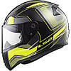 МОТОШОЛОМ ЗАКРИТИЙ LS2 FF353 RAPID CARRERA КОЛІР BLACK H-V YELLOW, фото 3