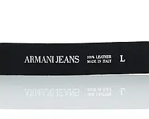 Ремінь шкіряний Armani 1788 BLACK, фото 6