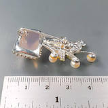 Handmade!!! Брошка. Натуральний рожевий кварц, периди та перидот. Срібло 925., фото 2
