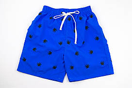 Оптом дитячі пляжні шорти для купання та прогулянок (арт. 15-6a-3) синий