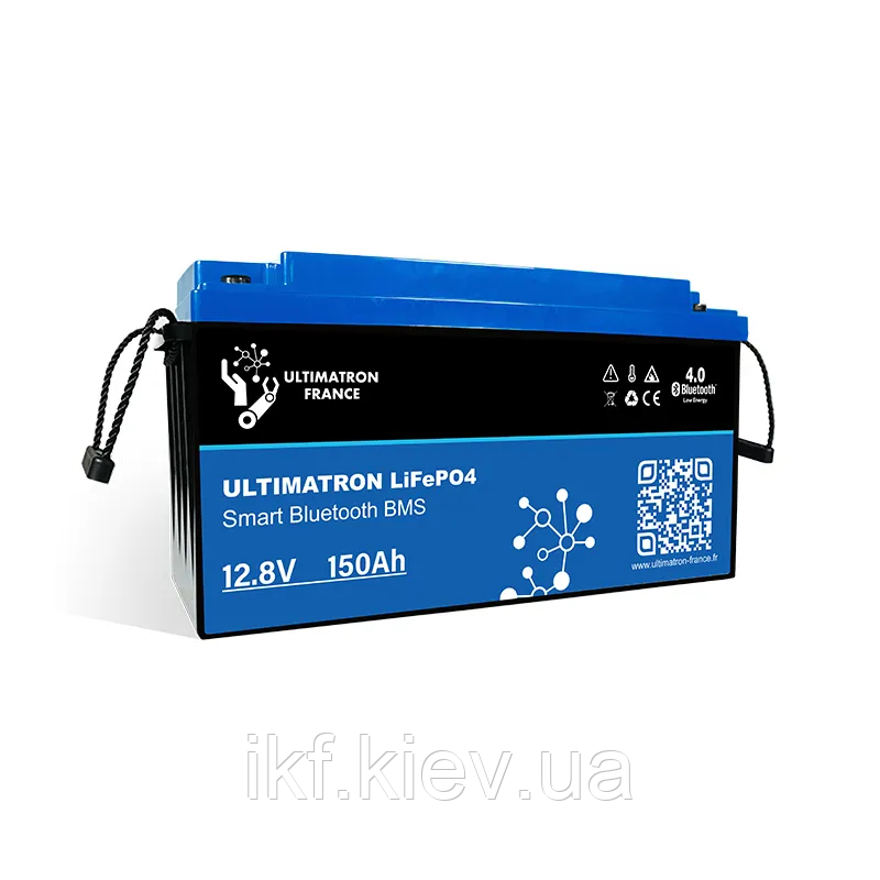 Акумулятор літій-залізо-фосфатний LiFePO4 Smart BMS з Bluetooth, 12,8 В 150Ah (для котла, будинку, квартири), фото 1