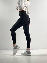 Лосіни жіночі із завищеною талією pulse чорні легінси жіночі облягаючі