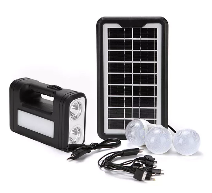 Сонячна панель з ліхтарем та лампами GDPlus GD-8017, фото 1