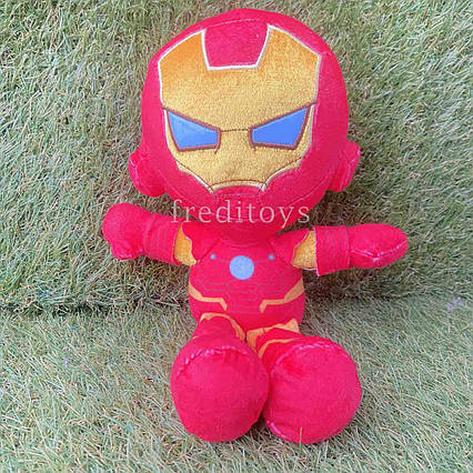 М'яка плюшева іграшка Залізна людина Iron Man 27 см супергерой Марвел — Месники іграшка на подарунок