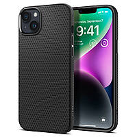 Ударопрочный чехол Spigen Liquid Air для iPhone 14 (Matte Black)