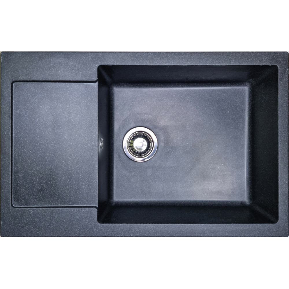 Гранітна кухонна мийка Adamant GENERAL Чорний, фото 1