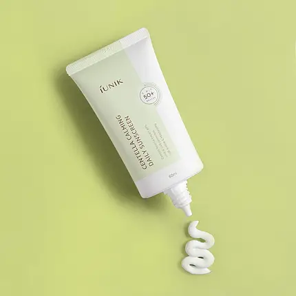 Сонцезахисний крем з екстрактом центели IUNIK Centella Calming Daily Moisture Sunscreen 50+ PA++++ 60 ml, фото 3