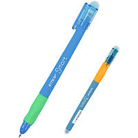 Ручка гелева пиши-стирай Kite Smart Сornflower Blue (синій кол. чорн., корп. волошковий блакитний)