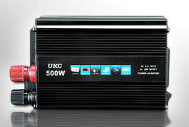 Перетворювач UKC авто інвертор 12V-220V 500W