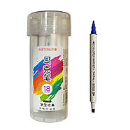 Набір скетч-маркерів Bambi 1212-18, 18 кольорів у тубусі, фото 2