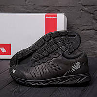 Мужские кожаные кроссовки New Balance Clasic Black, кроссовки для мужчин повседневные нью беленс