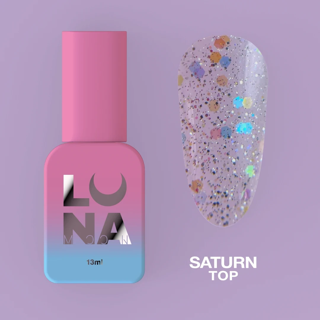 Топ для нігтів LunaMoon Saturn, 13 мл