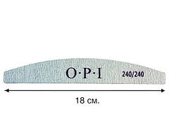 Пилка для нігтів двостороння OPI (човник, дуга) 240/240