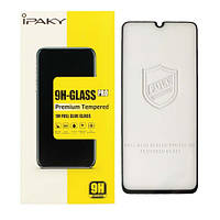 Защитное стекло для телефона Samsung A41 (A415) черное iPaky