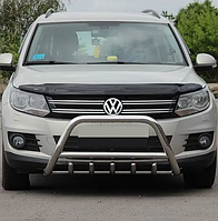 Кенгурятник WT003 (нерж) Volkswagen Tiguan 2007-2016