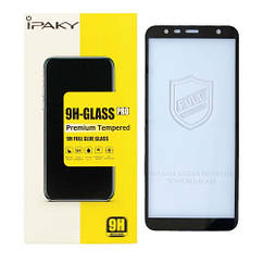 Захисне скло для телефона Samsung J4 Plus/ J6 Plus чорне iPaky