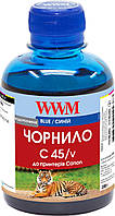 Чернила WWM для Canon CLI-481PB 200г Blue Водорастворимые (C45/V)