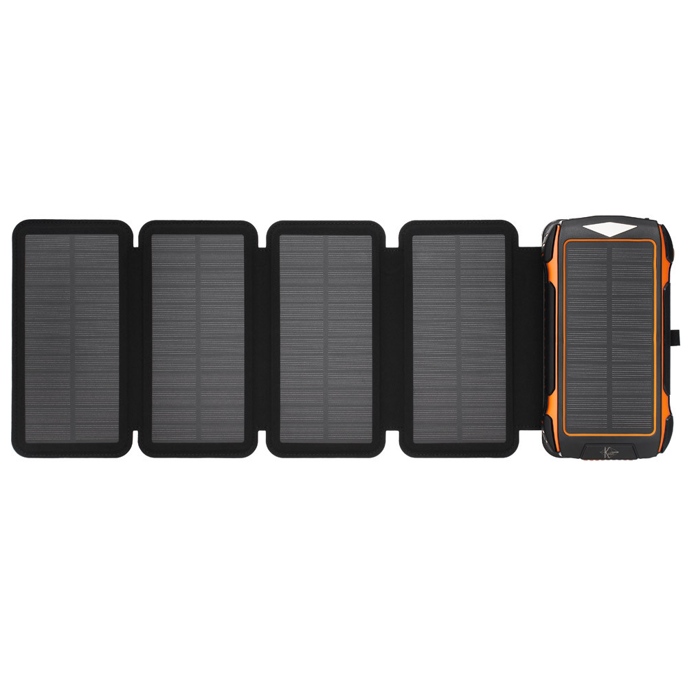 УМБ PowerBank із сонячною панеллю КВАНТ WSC26/4 20000 mAh+4 panels