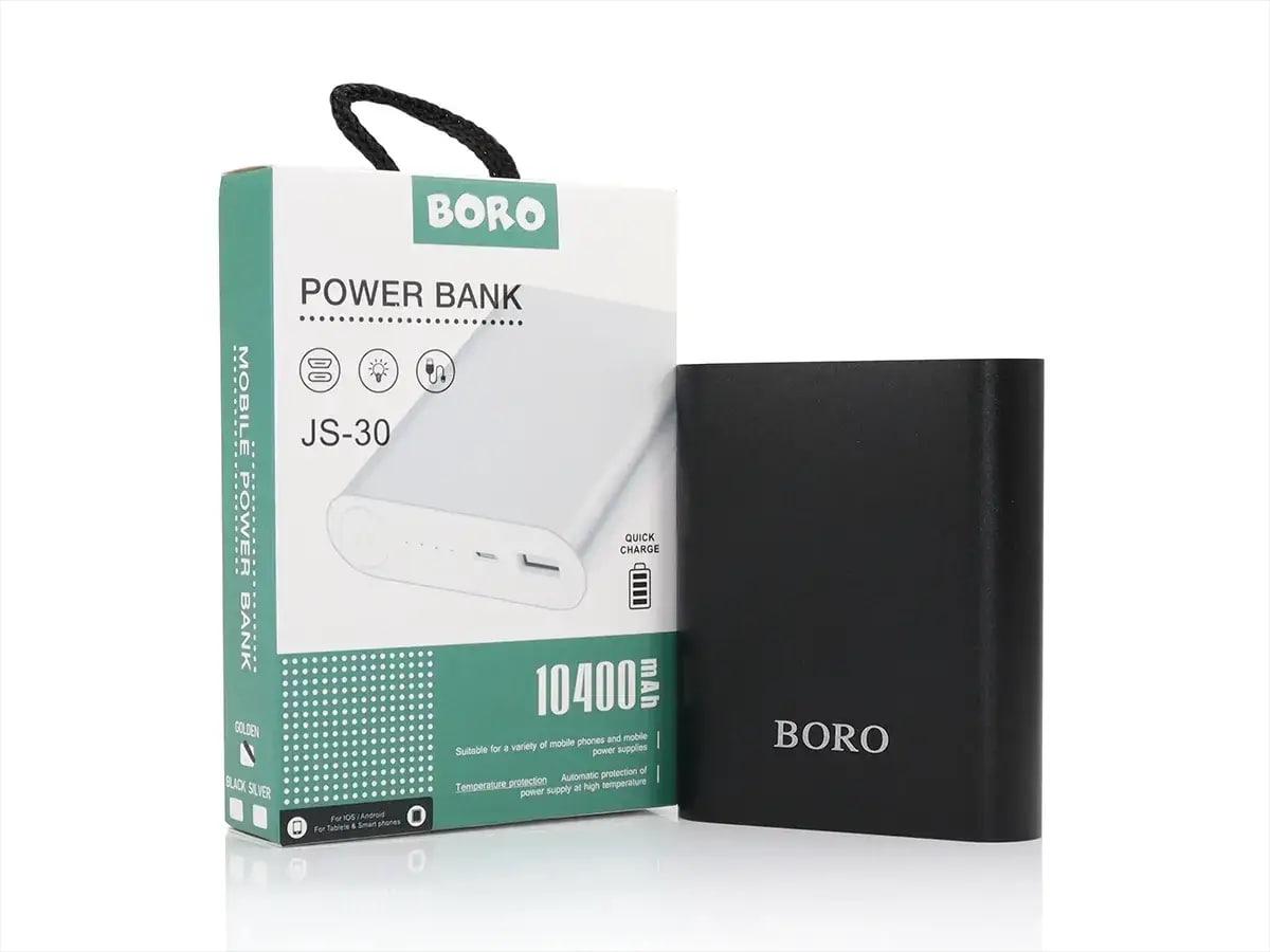 Зовнішній акумулятор (power bank) 10400mAh (2400mAh) Boro JS-30