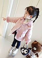 Детская дубленка розовая, розовая дубленка для девочки, детская розовая куртка, розовая куртка для девочки