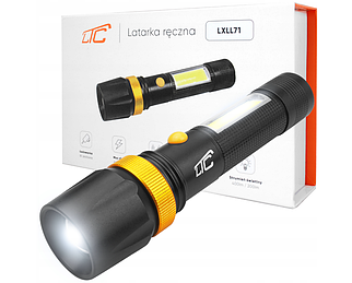 Потужний ручний тактичний діодний ліхтарик з лампою на акумуляторі LTC