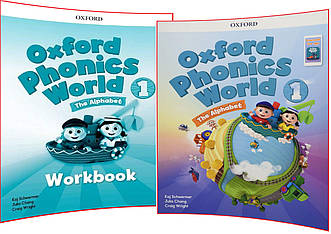 Oxford Phonics World 1. Student's Book+Workbook. Комплект книг з англійської мови. Підручник+Зошит. Oxford