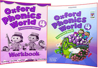 Oxford Phonics World 4. Student's Book+Workbook. Комплект книг з англійської мови. Підручник+Зошит. Oxford