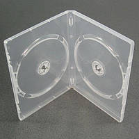 Коробка Бокс для 2 DVD дисков 14mm Clear DVD box 14mm прозрачный