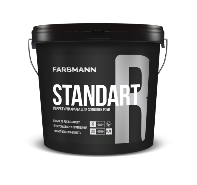 Farbmann Standart R — структурна фарба для зовнішніх робіт (База LAP), 0,9 л