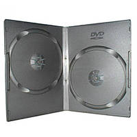 Коробка Бокс для 2 DVD дисков 9mm Black DVD box 9mm