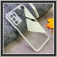 Протиударний чохол бампер для Oppo A16 білий прозорий захист камери