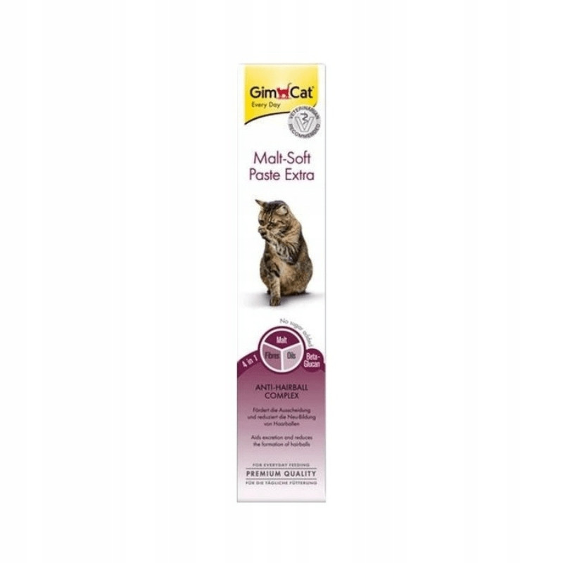 GimCat Malt Soft Extra 50г Паста для кошек от образования комков шерсти в пищеварительном тракте - фото 2 - id-p1744261785