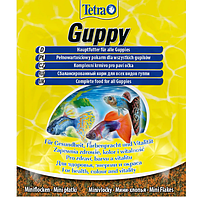 Сухой корм для аквариумных рыб Tetra в хлопьях "Guppy" 12 г (для гуппи)