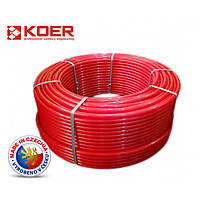 Труба тепла підлога Koer PERT EVOH 16*2,0 (RED) з кисневим бар'єром