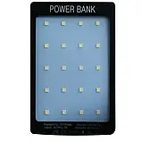 Power Bank повербанк на сонячній батареї Solar Power-20000mAh, лампа 20 LED, ліхтарик, УМБ на 2хUSB, фото 4