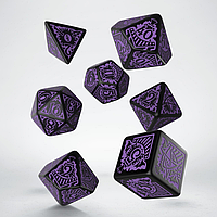 Набор кубиков Call Of Cthulhu Horror on the Orient Express Black & Purple Dice Set